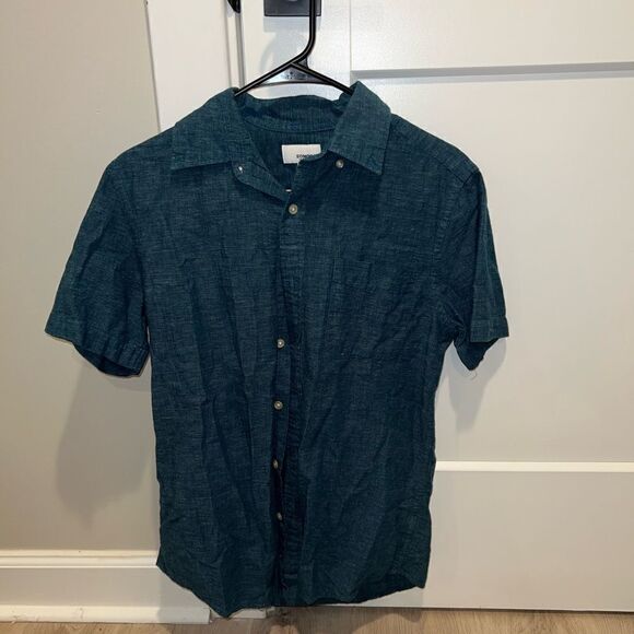Sonoma men’s blue button-down tee - Picture 1 of 3